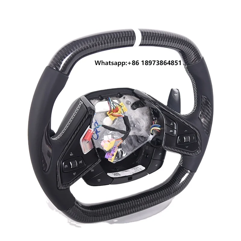 

Manufacture From China Carbon Fiber C8 Racing Steering Wheel for Chevrolet Corvette