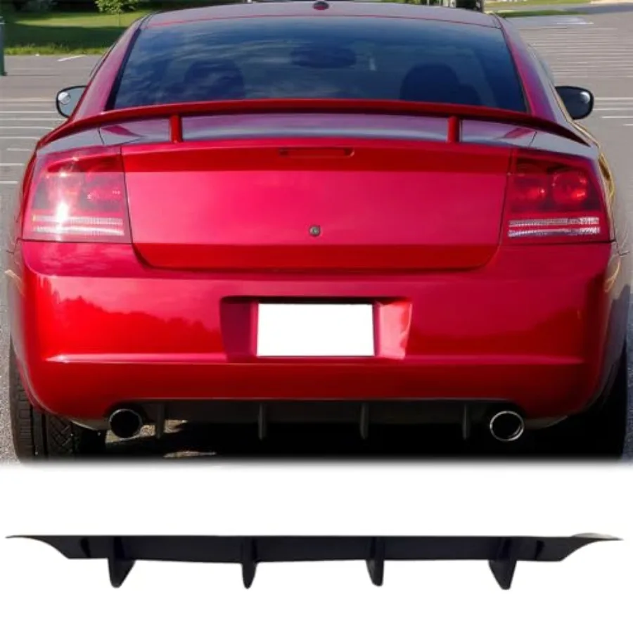 

Rear Bumper Lip Diffuser Spoiler Compatible with 20062010 Dodge Charger MDP Style PU Rear Lower Splitter Protector Unpainted Bl