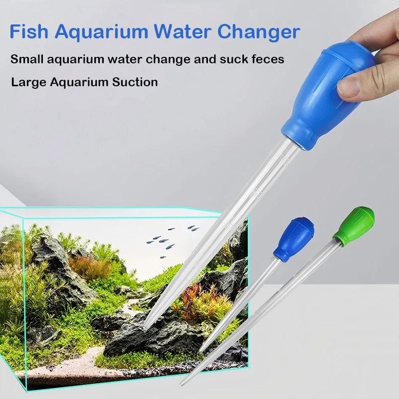 

45cm Lengthen Pipettes Cleaner Simple Cleaning Tool for Aquarium Water Changer Aquarium siphon fish tank vacuum cleaner