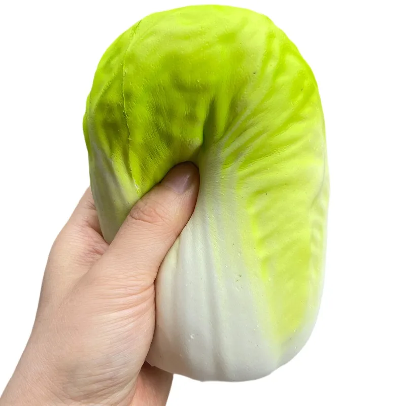 Jumbo Cabbage Bread Squishy Toy Super Soft Cabbage Venting Fidget Toy Realistic Vegetable Shape Stress Relief Toy for Adults