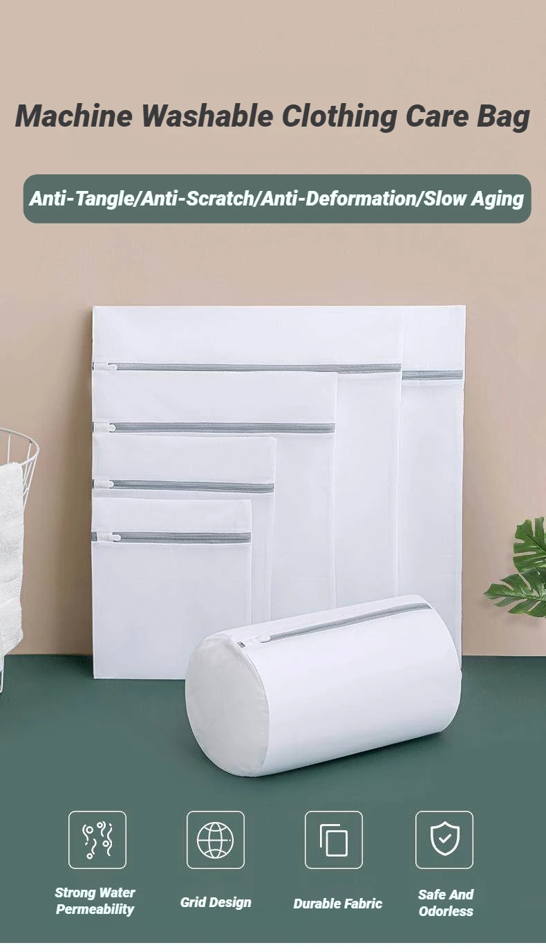Wäschesäckchen-Set aus Mesh für Feinwäsche, Unterwäsche, Hemden, Maschinenwäsche, Anti-Verformung, zum Schutz der Kleidung im Studentenwohnheim – Detail 2