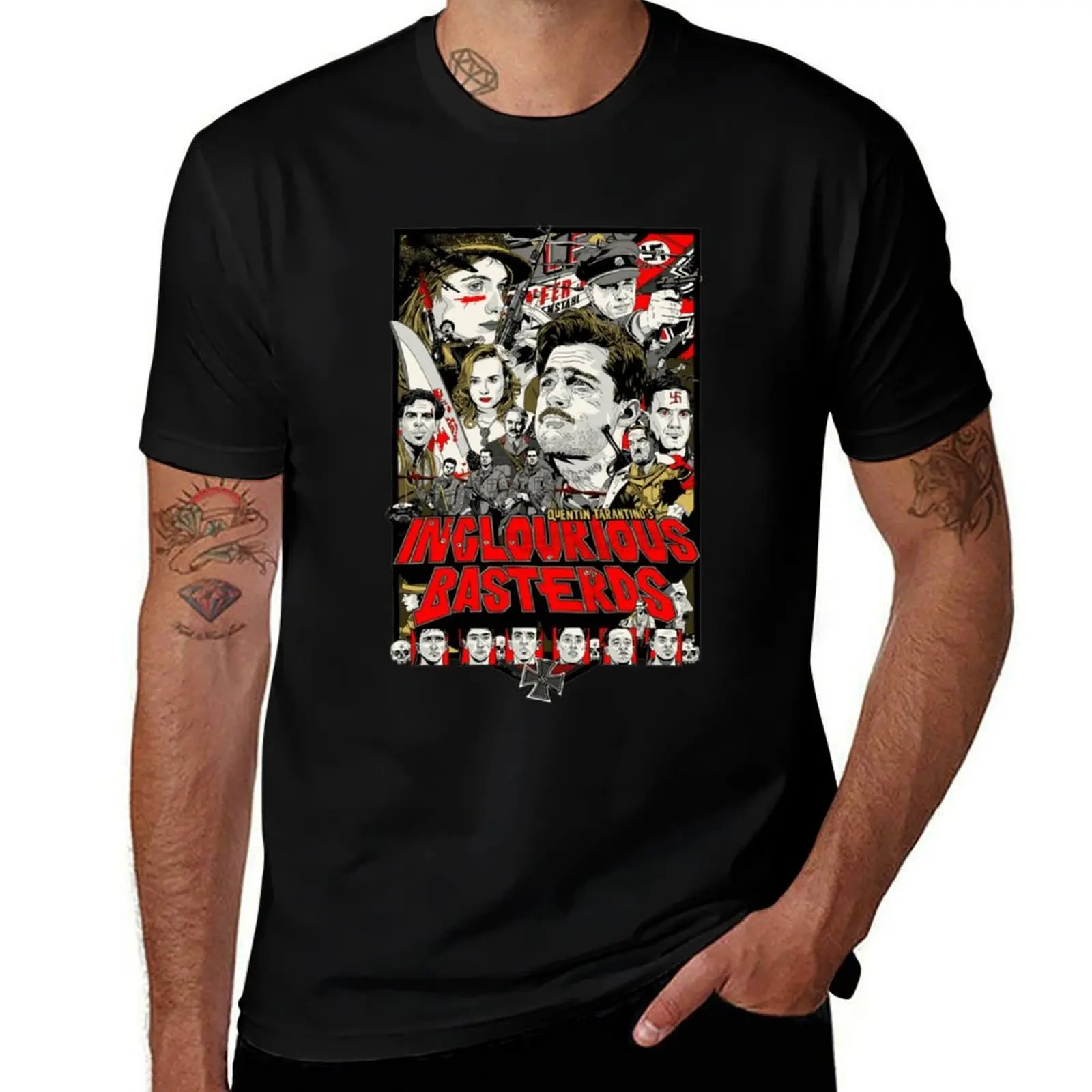 

shirt Basterds humor man man t casual t T-Shirt luxury (HQ) shirt t dark shirts funny Inglourious