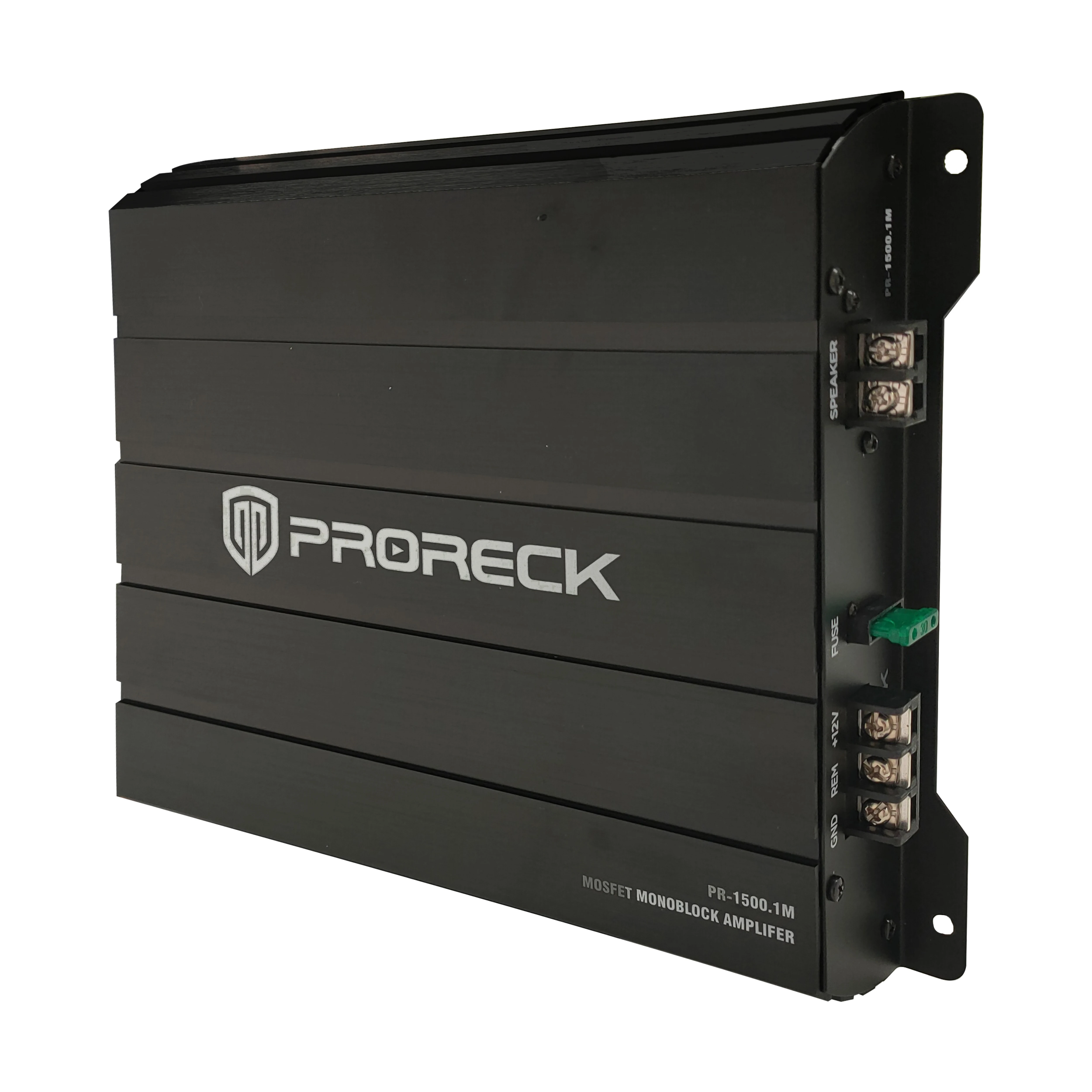 PRORECK PR-122M 1500W Dual 12 inci Kotak Subwoofer Mobil Audio dengan Subwoofer, Amplifier Mono Block dan Kit Instalasi Kabel