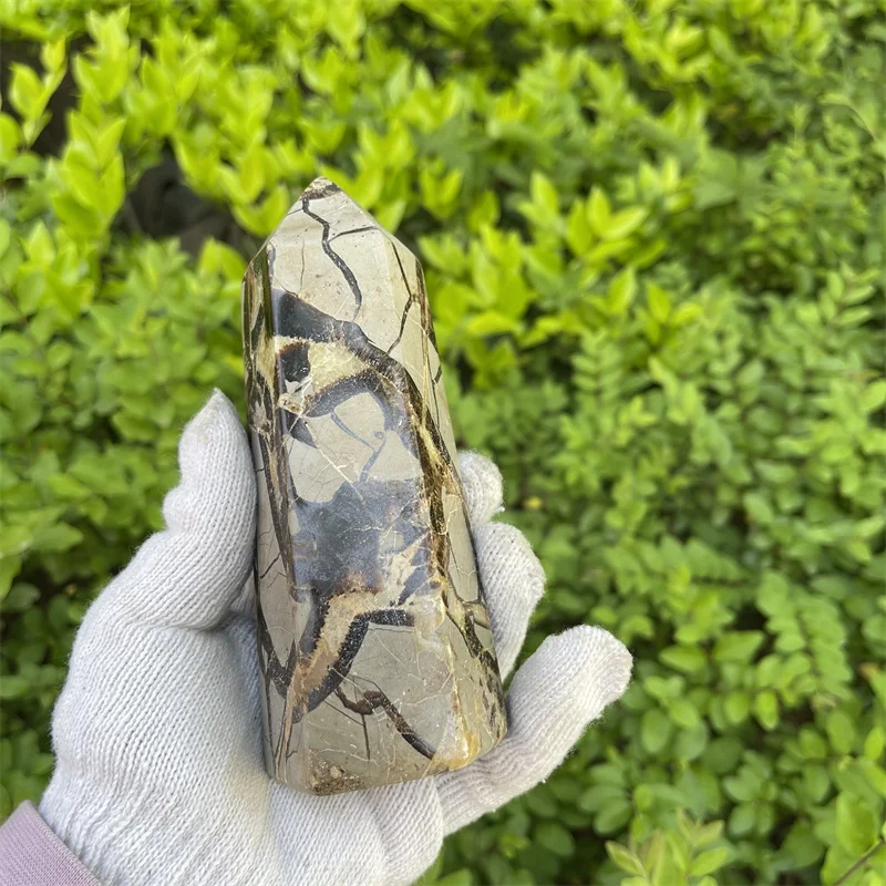 722g Natural Crystal Point Healing Energy Stone Septarium Septarian Stone Wand Quartz Tower Reiki Meditation For Home Decoration