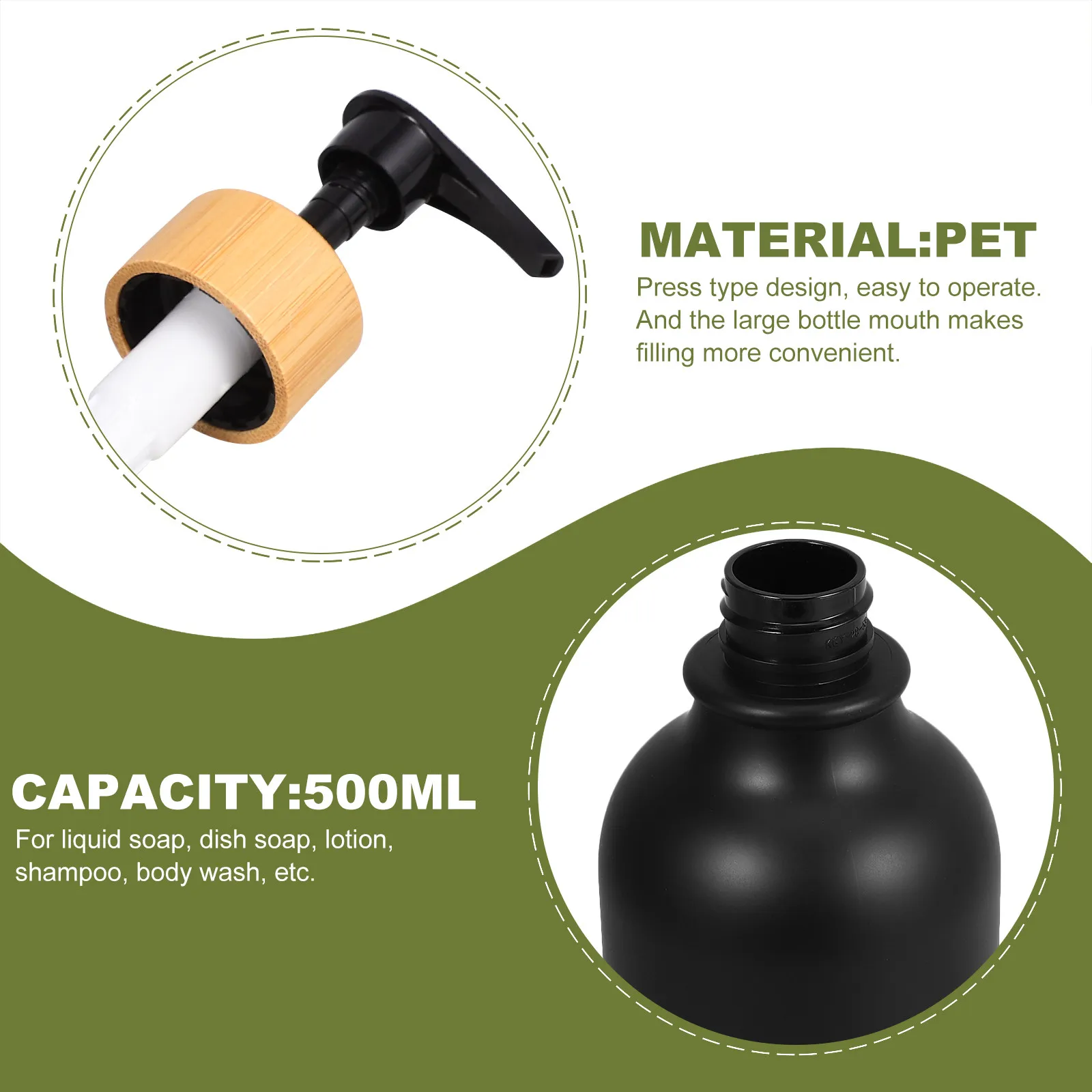 

Набор из 2-х многоразовых портативных дозаторов для лосьона объемом 500 мл, экологичные, для хранения геля для душа и жидкого мыла в ванной комнате