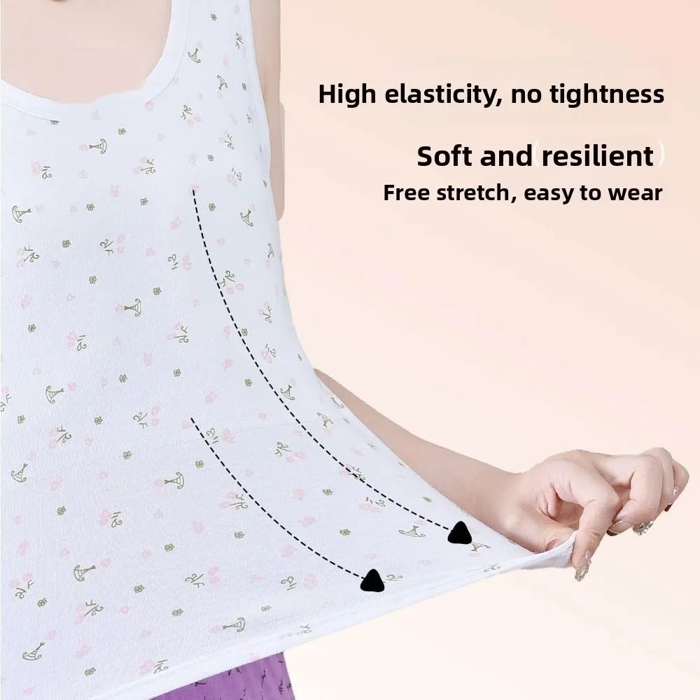 

Жилет для среднего и пожилого возраста с широкими плечами, хлопковый свитшот без рукавов для пожилых людей, тонкий дизайн, дышащий женский жилет без рукавов