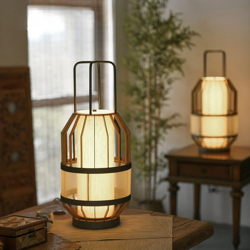 

Table lamp hotel model room retro lighting designer zen tea room living room vertical floor lamp