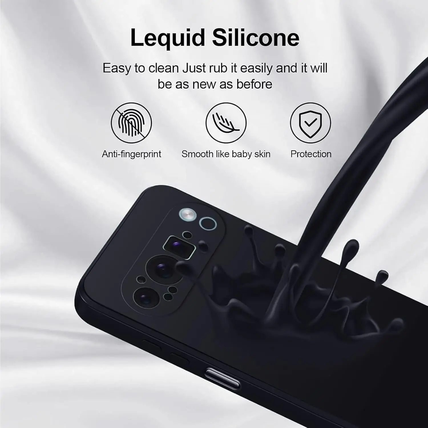 Flexible Liquid Silicone TPU Case For Google Pixel 9 Pro XL 8A 7A 6A 8 7 6 Pro Protective Cover Bumper Fundas Coque Capa