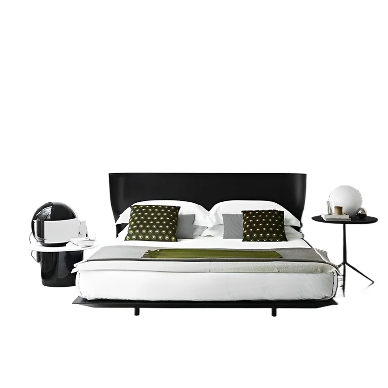 

Suspension Minimalist Modern Simple Double Master Bedroom Queen Bed