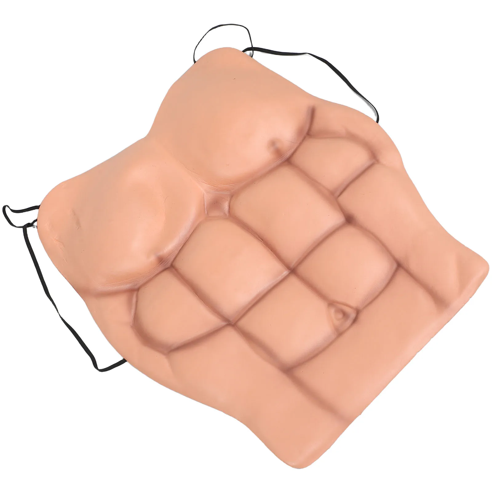 

Realistic Body Suit Men Lightweight Wearable Chest Smooth Lines Humorous Halloween Fancy Dress Festival Events Funny Abs For