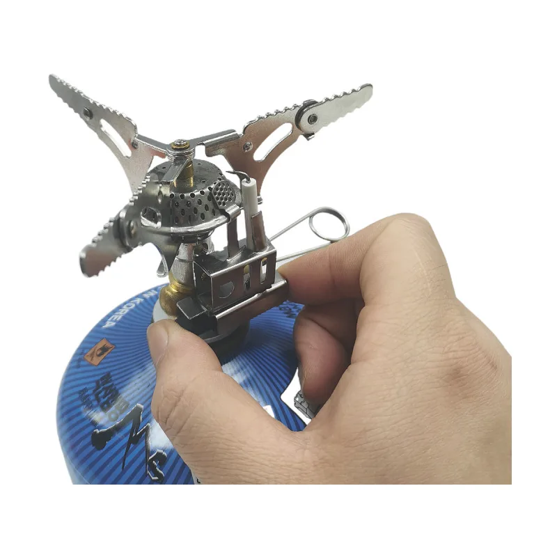 Mini Portable Alloy Gas Stove, Wild Survival Cooking Equipment, Outdoor Camping, Gas Burner, Camping Accessories