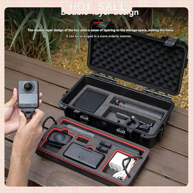 24-Hour Delivery STARTRC Double IPX6 Waterproof For DJI OSMO360 Carrying Case Large Capacity Sports Camera Accessories Organizer