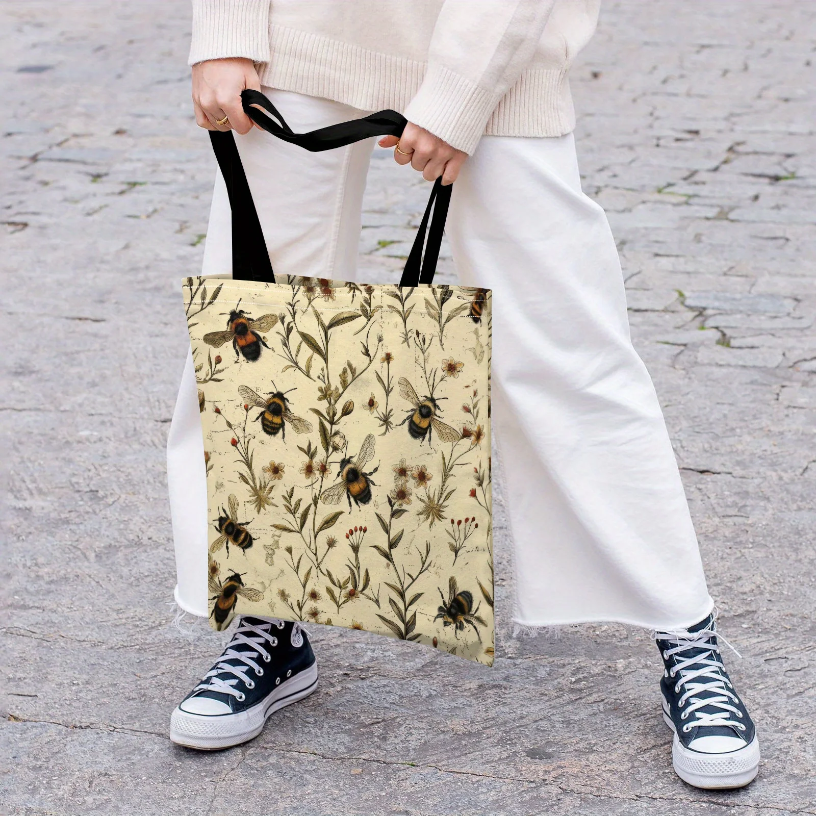 Vintage bijen- en bloemenprint - Travel Accessories Pouch For Women recensie en prijs