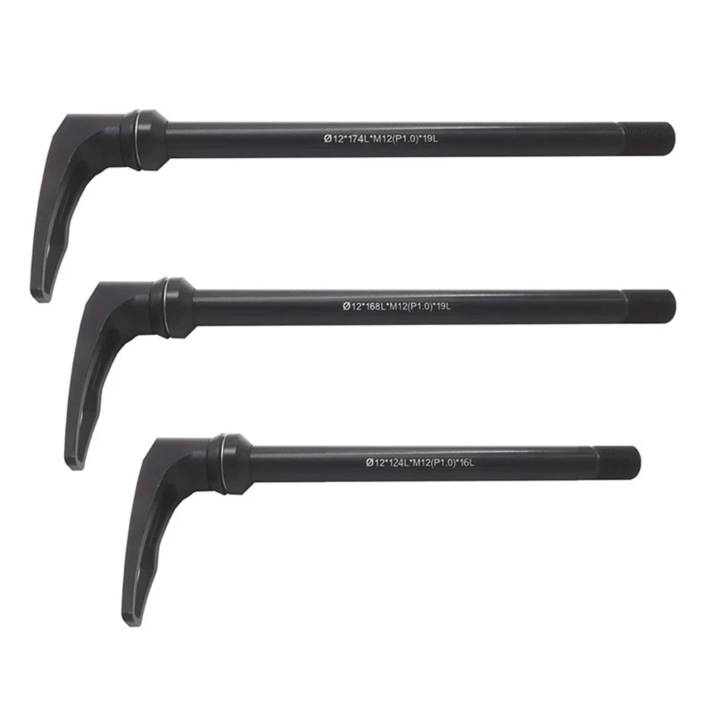 

1pcs Bike 100/142/148x12mm 40-80g Thru Axle Lever Aluminum Alloy Black For Boost For BMC CUBE Thru Axle Lever Bike Spare