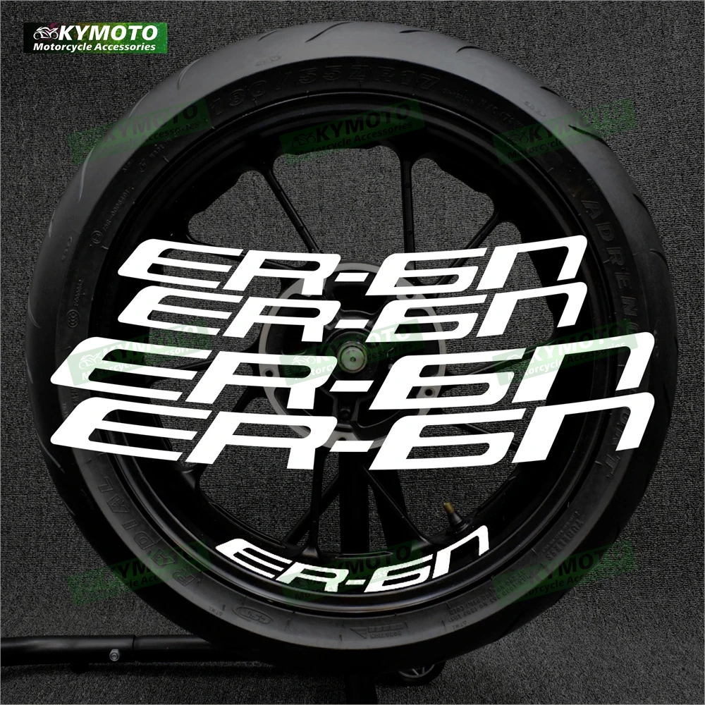 

For Kawasaki ER-6N ER6N 17 inch Motorcycle Wheel Decal Rim Decoration Print Fairing Body Racing Profile Arc Sticker