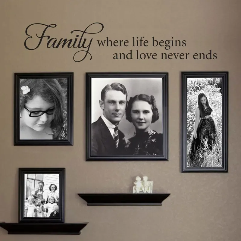 Families Are Forever,Together We Make A Family Quotes Wall Decals Vinyl Home Decor for Living Room Bedroom Words Sticker Z617