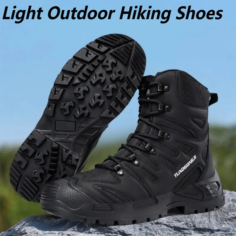 

New Boots Large Size Outdoor Field Training Battlefield Training Hiking Shoes Comfortable Wear-resistant Non-slip High Quality