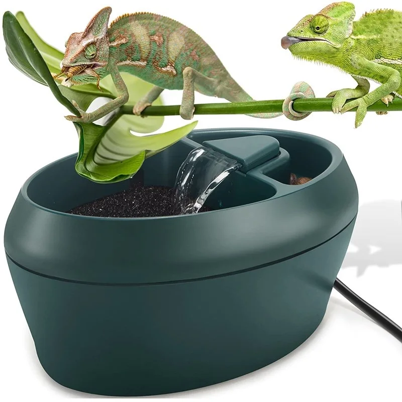 

Premium Quality Reptile Waterfall Drinking Fountain Automatic Water Dispenser For Lizard