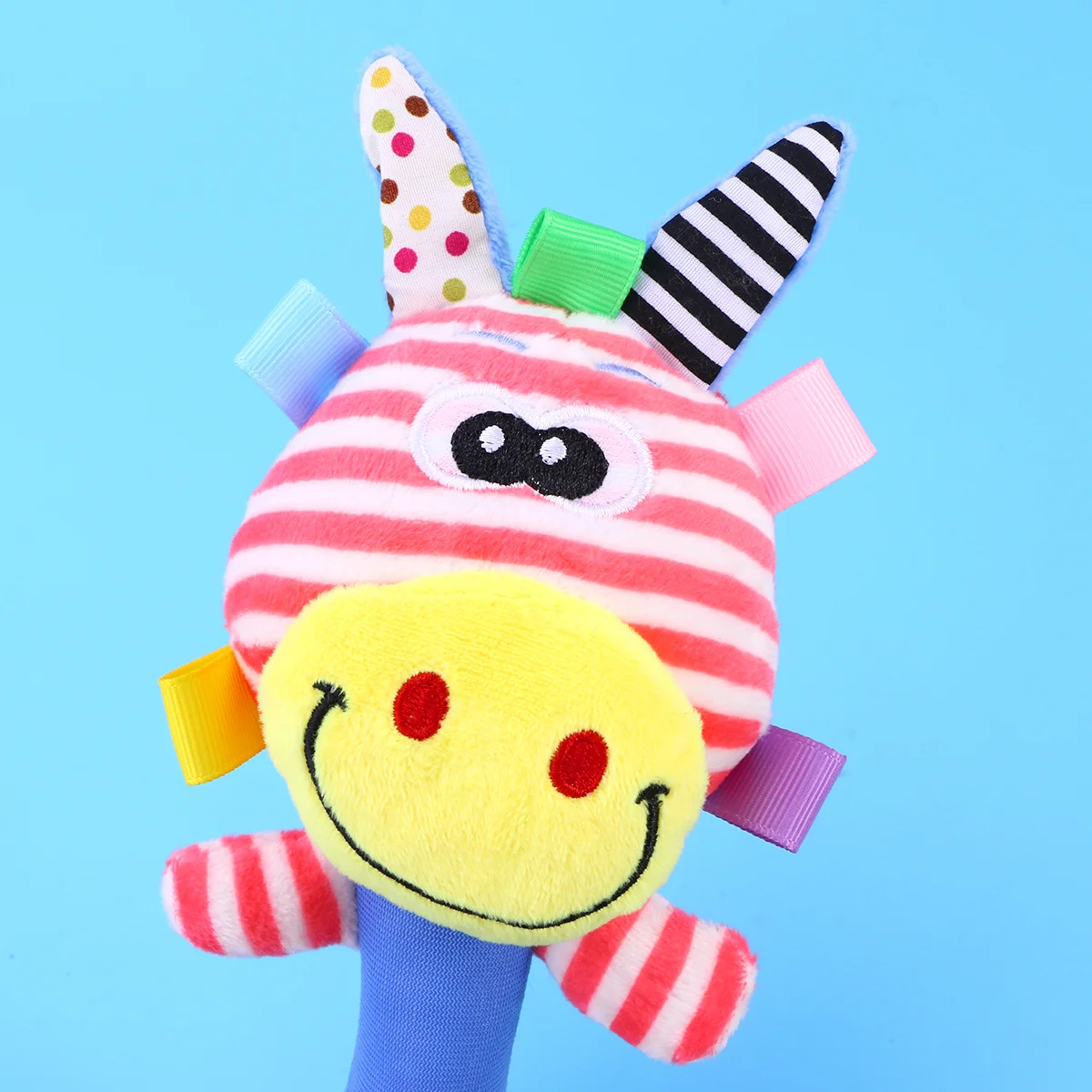 Hochets en peluche d'animaux de dessin animé pour enfants, cloche à main, son BB, jouets drôles, cadeau pour nouveau-né, 0-3 ans, Li