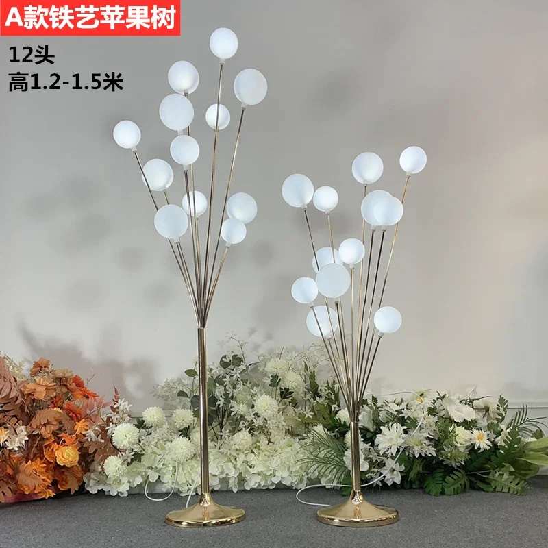 Wedding Wedding Props Wrought Iron Happiness Road Lead Light Stage Layout Decoration Luminous