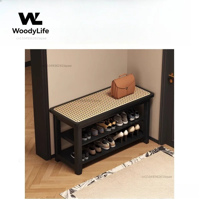 The Shoe Changing Stool Is Simple, Modern Household Door Shoe Cabinet Seat Stool Is Integrated, and You Can Sit in The Door