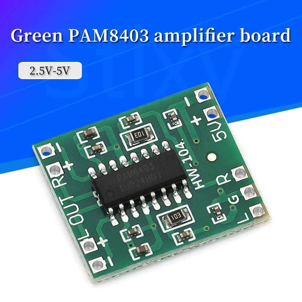 1-20Pcs PAM8403 Super Mini Digital Amplifier Board 2 * 3W Class D Digital 2.5V To 5V Power Amplifier Board Efficient