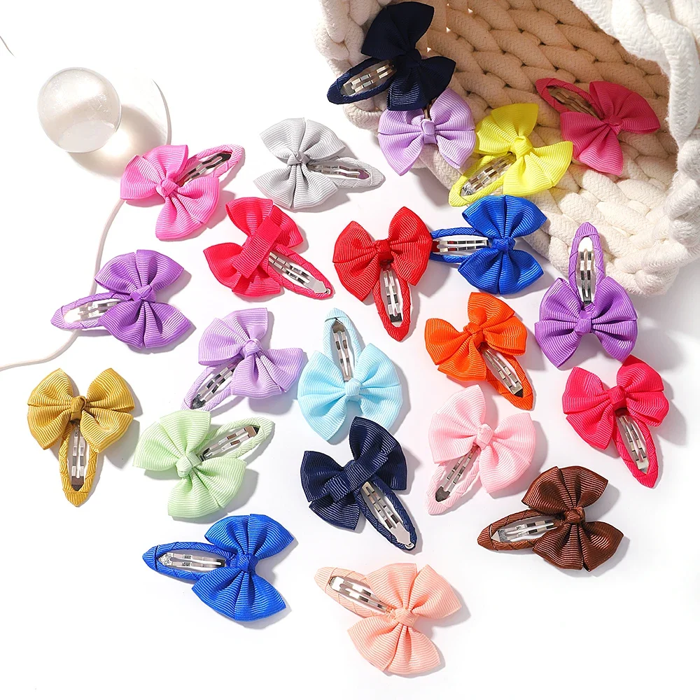 2Pcs/Set 2 Inch Candy Color Mini Cute Hair Clip Newborn Girls\' Hair Grips Clips Kids Hairpin Baby Hair Accessories Wholesale