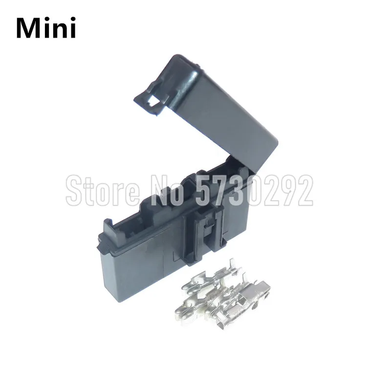

2P Mini Blade Type Fuse Holder Small In-line InLine Fuse Holders With Crimp Terminal