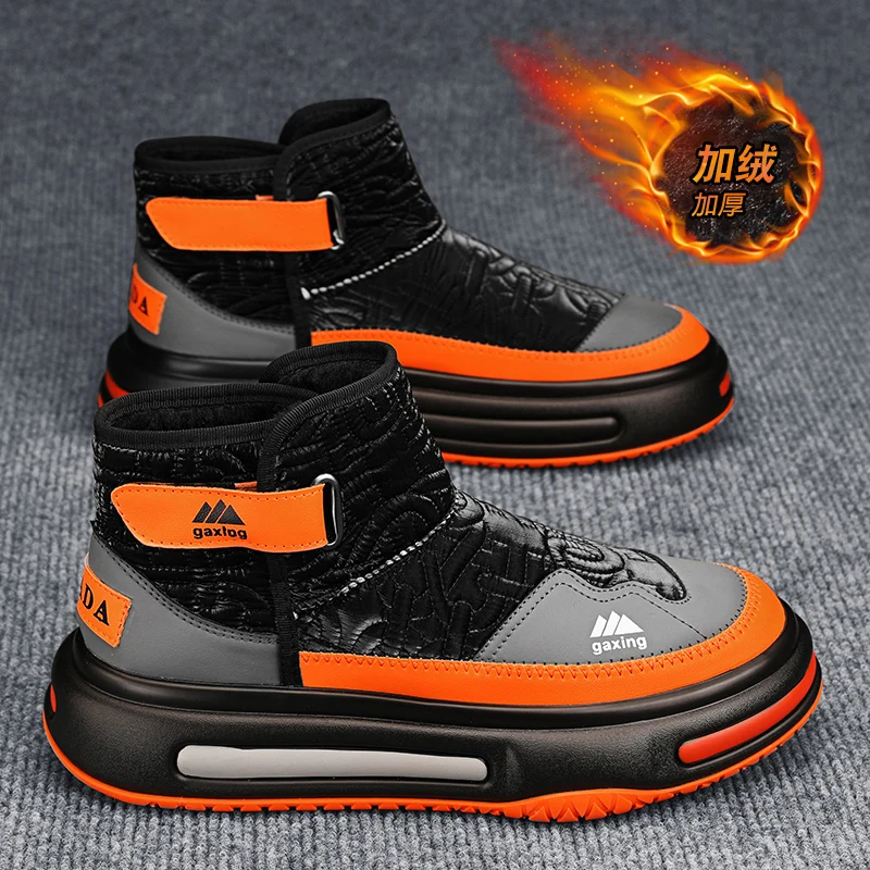 Winter Cold-Proof Slip on Boots Comfort Chafe-Free Lining, Waterproof Anti-Slip Structure Light Plush Heat Retention Design