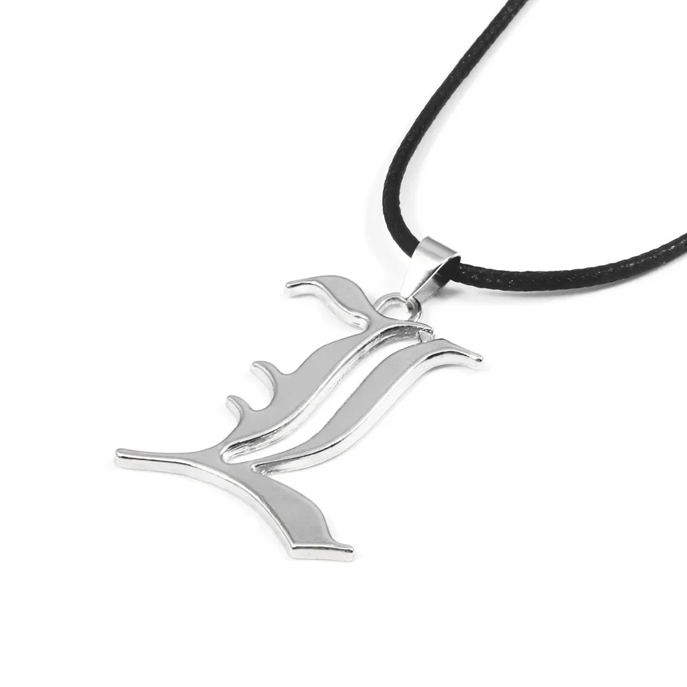 Japan Anime Death Note Book L Lawliet Pendant Necklace Ornament Accessory Silver Color