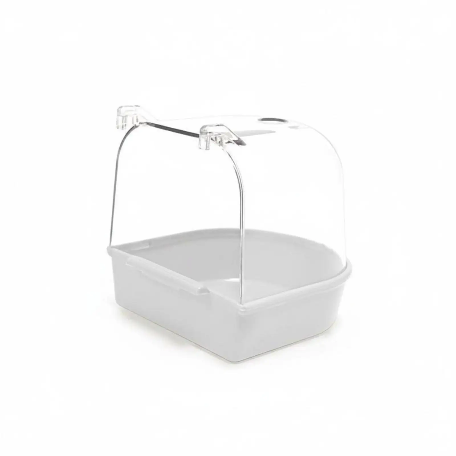 Plastic Bird Bathing Container Stable Hanging Bird Pool Bird Water Feeder for Garden Bird Cage for Parakeets