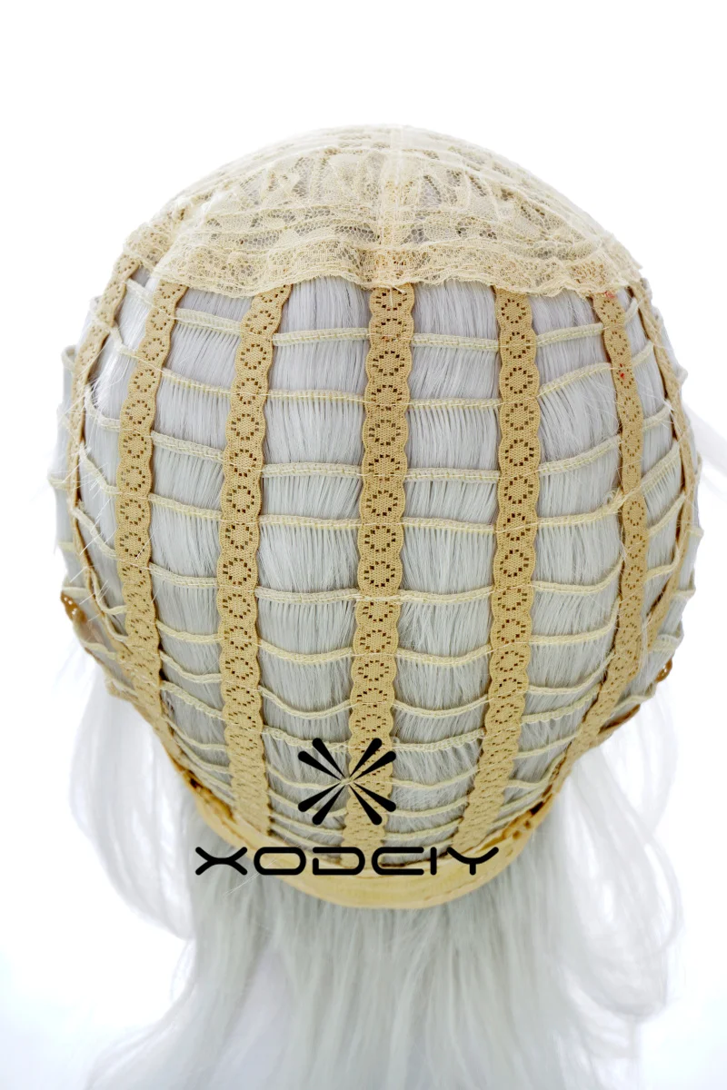 Peluca de Anime Touken Ranbu en línea Tsurumaru Kuninaga, disfraz de Cosplay para hombres y mujeres, pelucas de pelo sintético para fiesta de Halloween + gorro de peluca