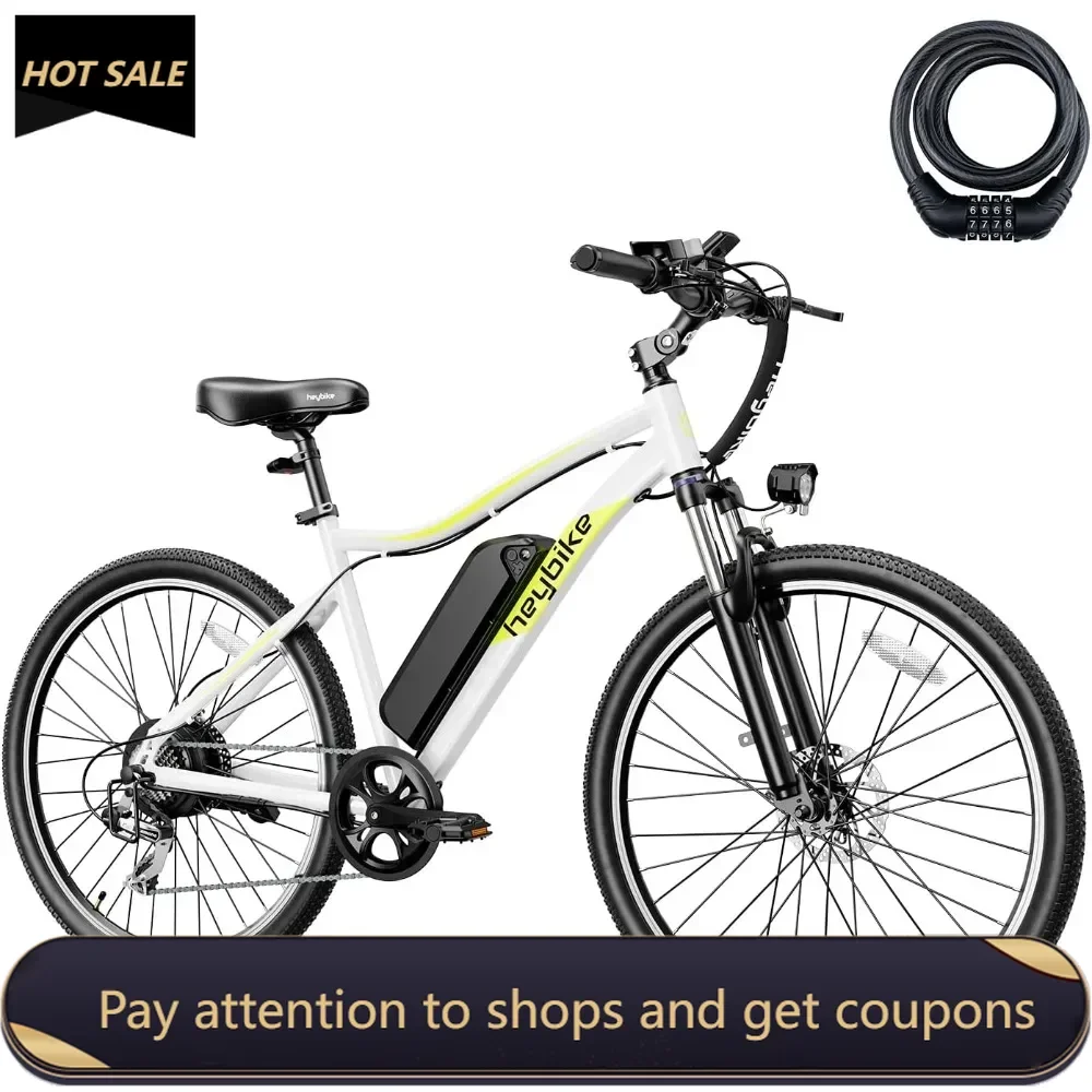 

Electric Bike for Adults with 750W Peak Motor，600WH Removable Battery Ebike，27.5" Electric Mountain Bike with 7-Speed