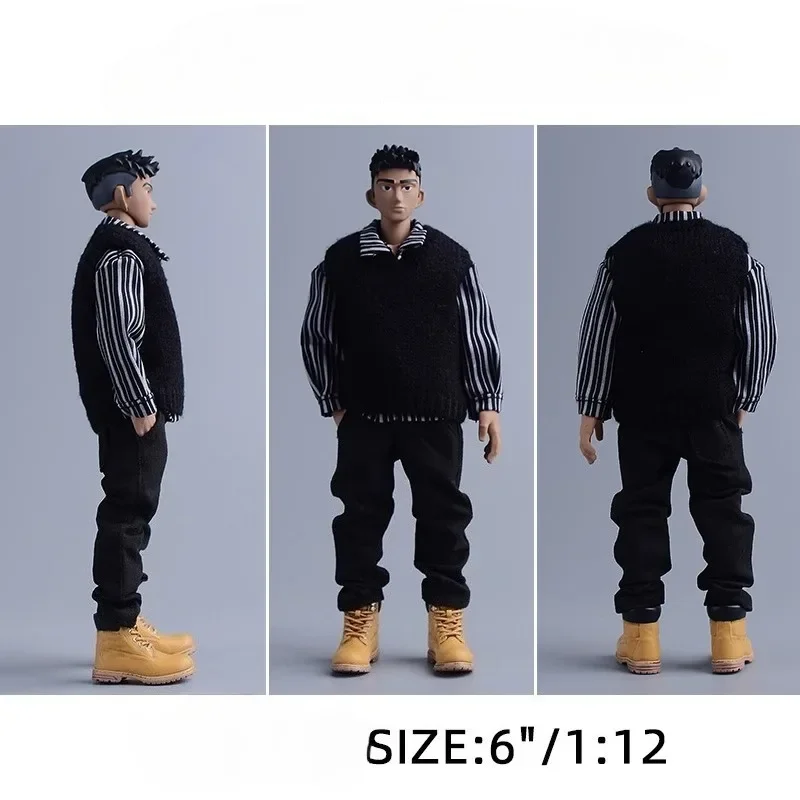 1/12 مقياس الذكور الجندي سترة بأكمام طويلة محبوك سترة الملابس نموذج هدية ل 6 ''عمل أرقام الجسم الدمى التبعي #2