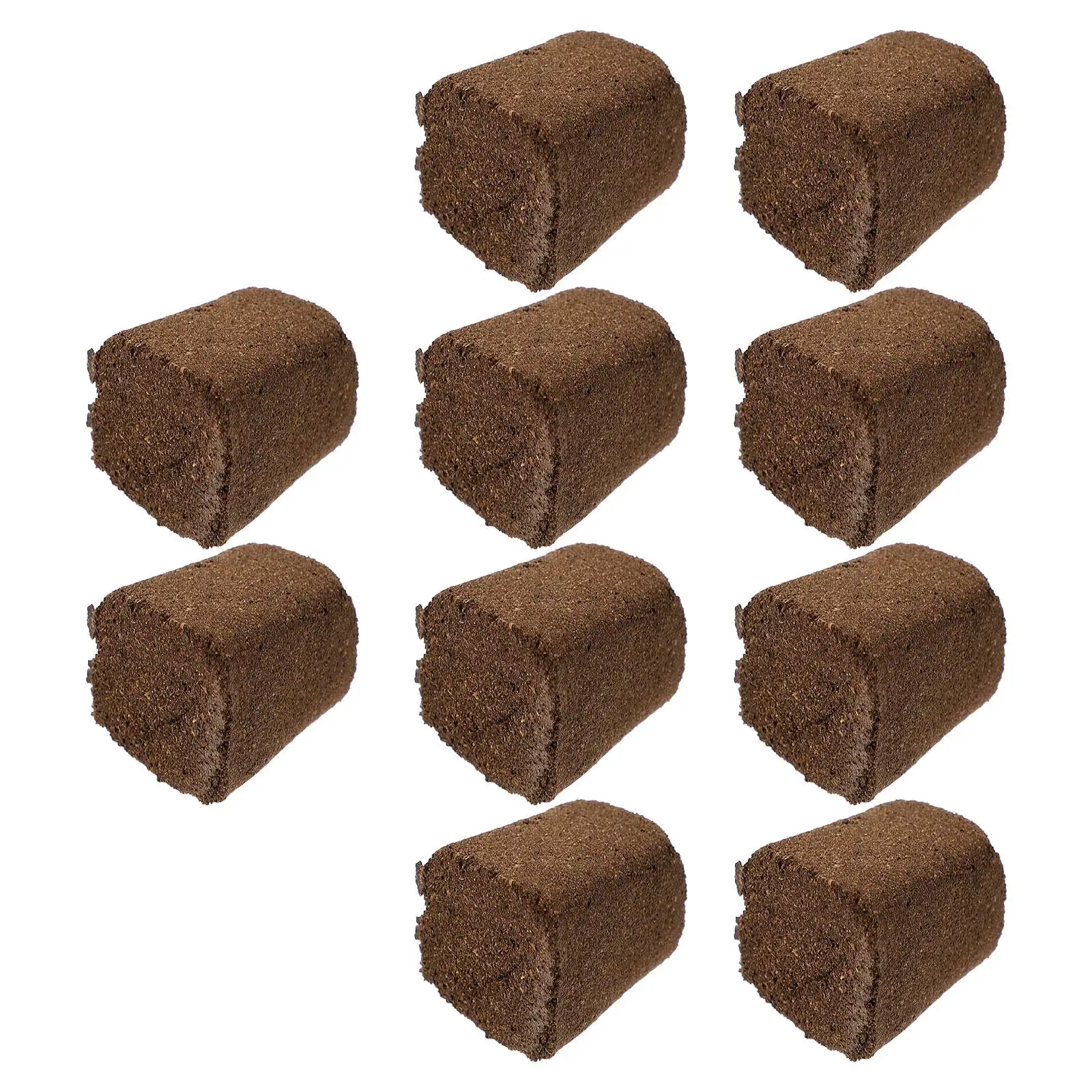 

10 Pcs Seedling Block 30x30x40mm Peat Soil Matrix Garden Soilless Cultivation Plant Nutrient Block Seedlings
