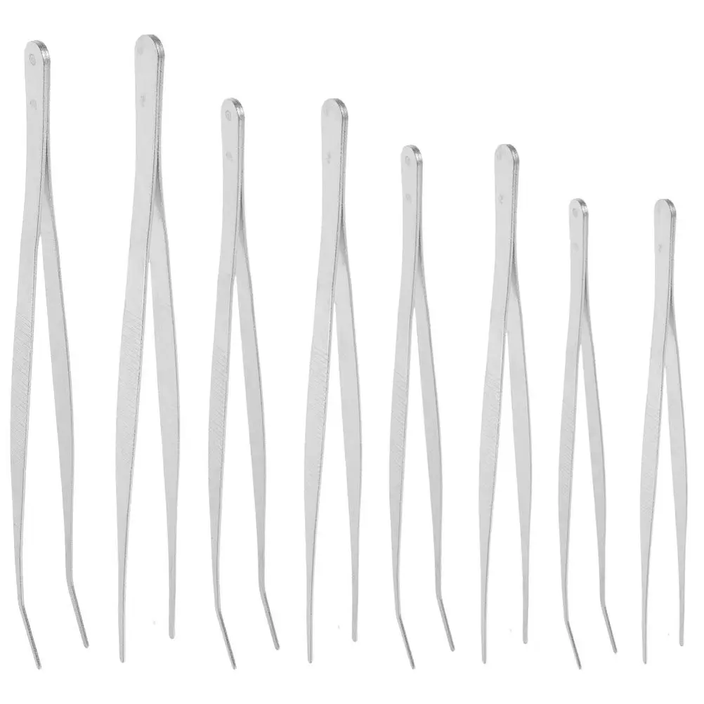 

Набор из 8 промышленных ремонтных зажимов из нержавеющей стали: пинцеты для чайных чашек, металлические зажимы, противоожоговые щипцы для кормления, садоводства и работы с рептилиями, металлические клипсы