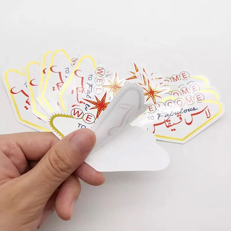 Custom Vinyl Sticker Personalized Logo Aesthetic Sticker Adhesive Paper Label for DIY Gift Packaging Envelope Seal