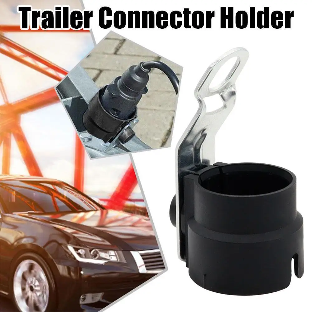 Trailer Connector Holder Suitable for 7-pin Plug 13-pin Trailer Plug Socket Holder Trailer Dust Plug Adapter