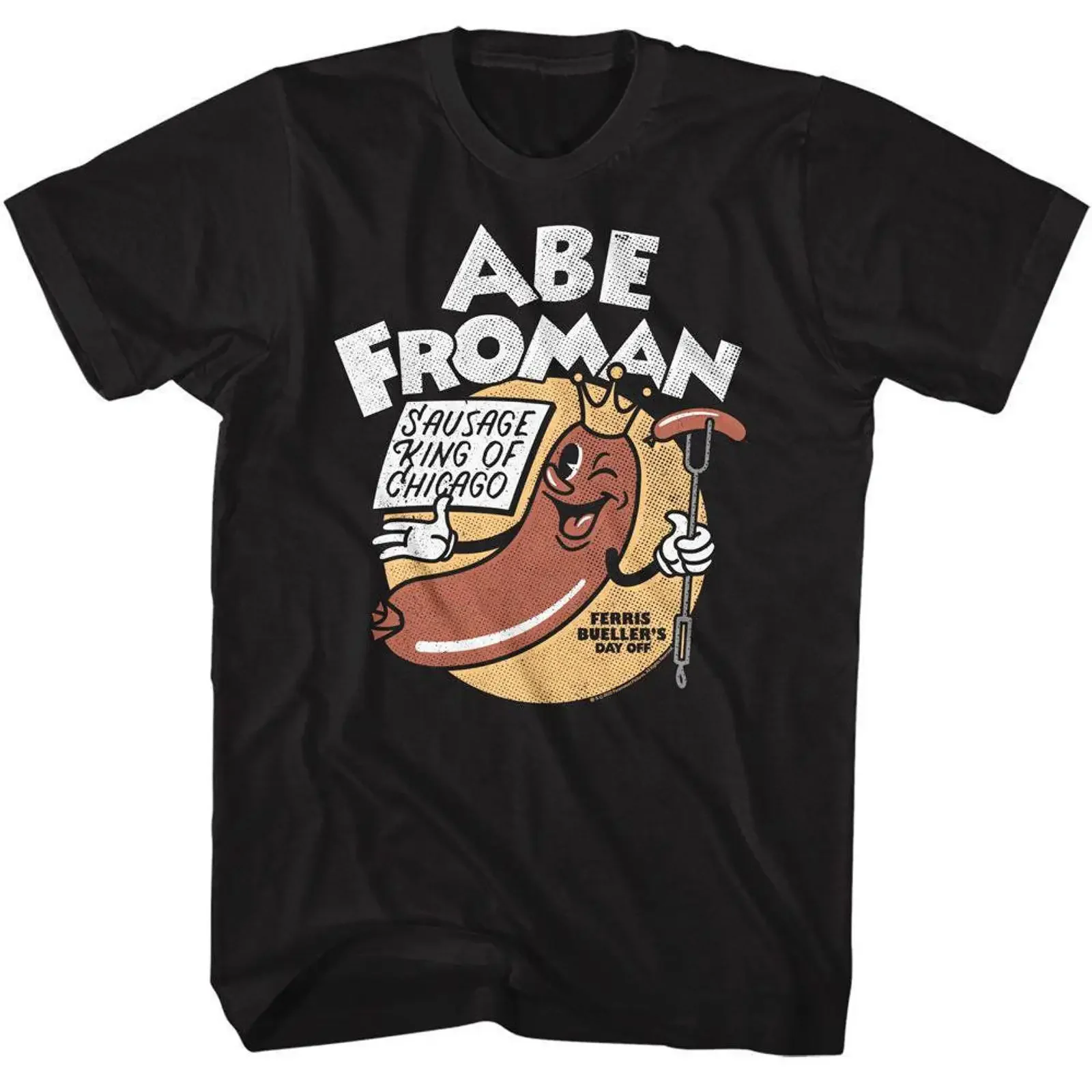 Ferris Beuller's Day Off Abe Froman Adult Move T Shirt vintage Washed Unisex Breathable fashion Slightly Top For Everyday Wear
