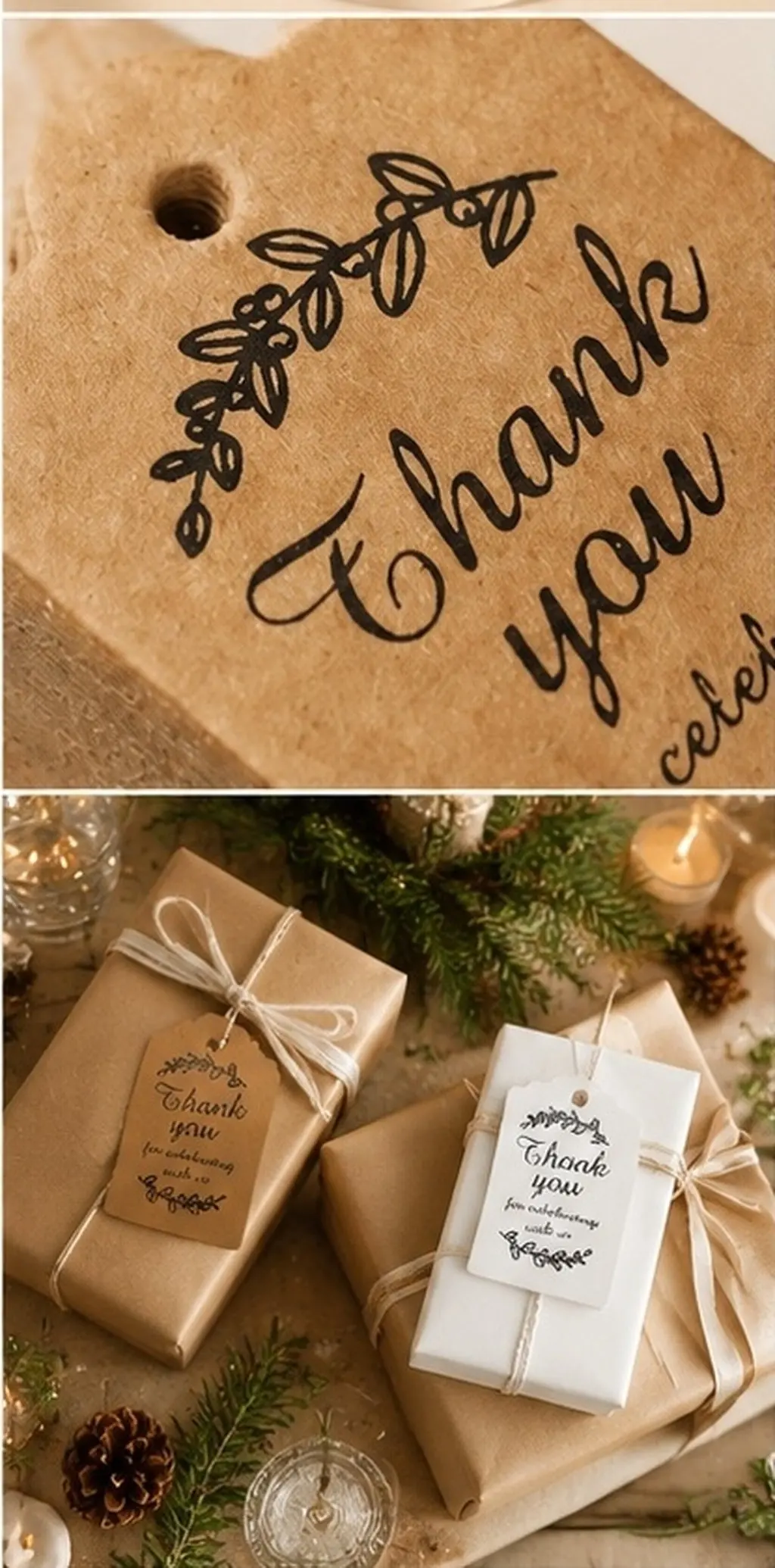 200Pcs Decorative Thank You Tags Paper Labels for Teachers Appreciation Gifts and Craft Projects Teacher Appreciation Tags