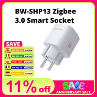 BlitzWolf BW-SHP13 EU Plug 3680W Zigbee 3.0 Smart Socket APP Remote Control Timer works with Alexa Google Assistant Smart Home