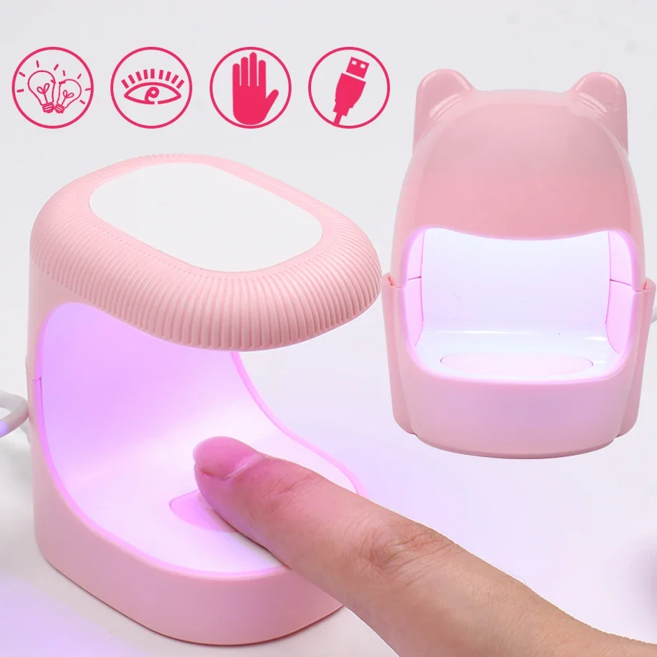 Einzigen Finger Mini Nagel Trockner UV LED Lampe Shell Form USB Nagel Lampe Maniküre Maschine Heilung Polnischen Gel Werkzeuge Nail art Ausrüstung