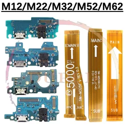 USB Charger Connector Charging Port Board For Samsung Galaxy M52 M526B M62 M32 5G M22 M12 Motherboard Flex Cable