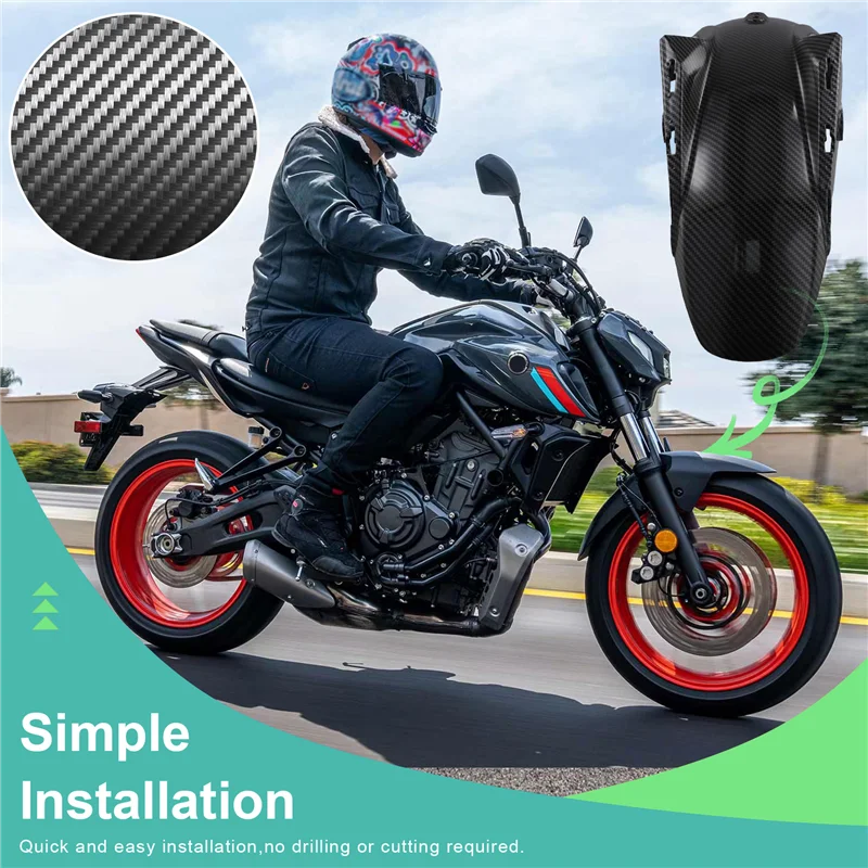 -A14E Motorcycle Front Fender Front Tire Cover Fairing Mudguard For YAMAHA MT-07 FZ-07 2012 2013 2014 2015 2016 2017
