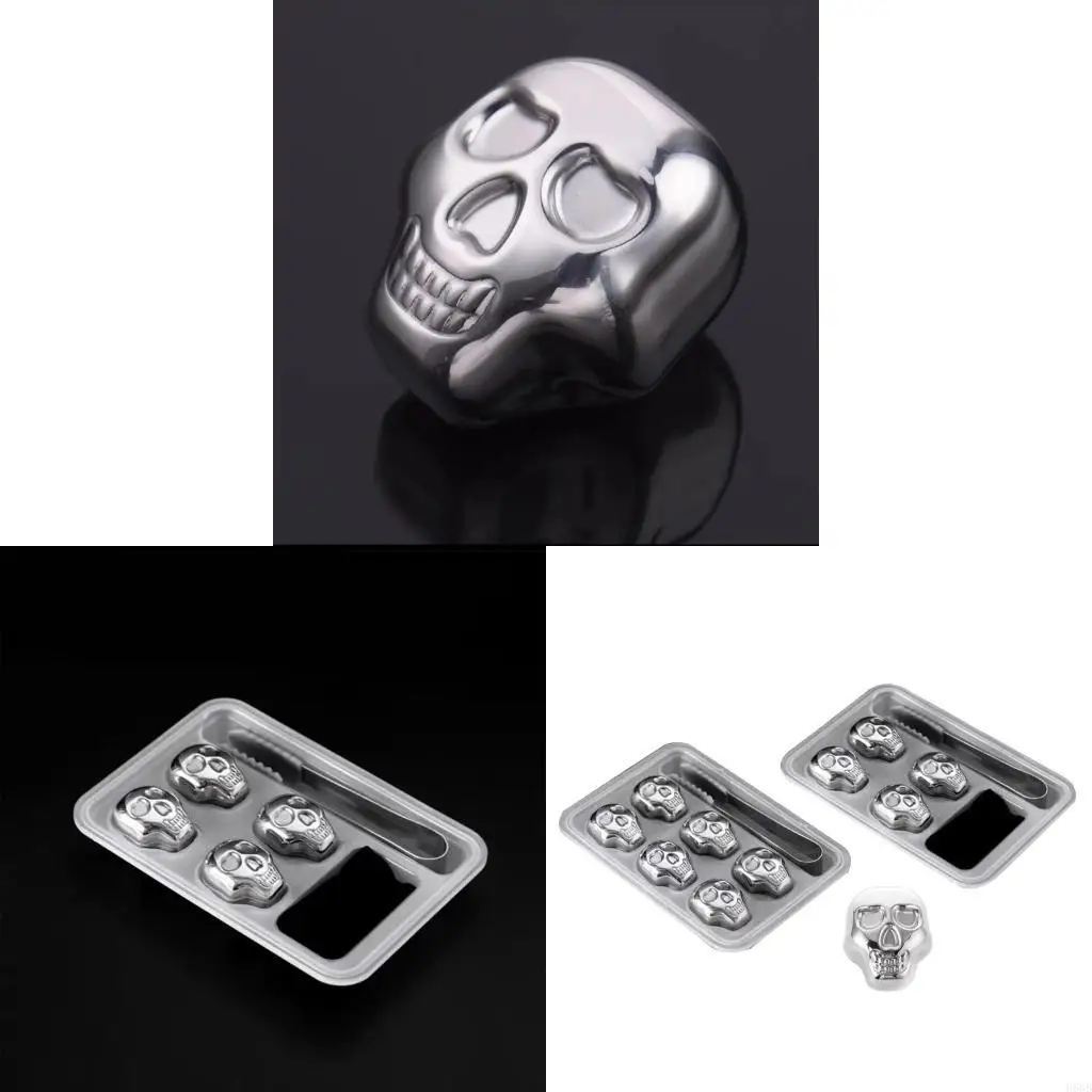 

H58B Черепа в форме виски камней из нержавеющей стали.