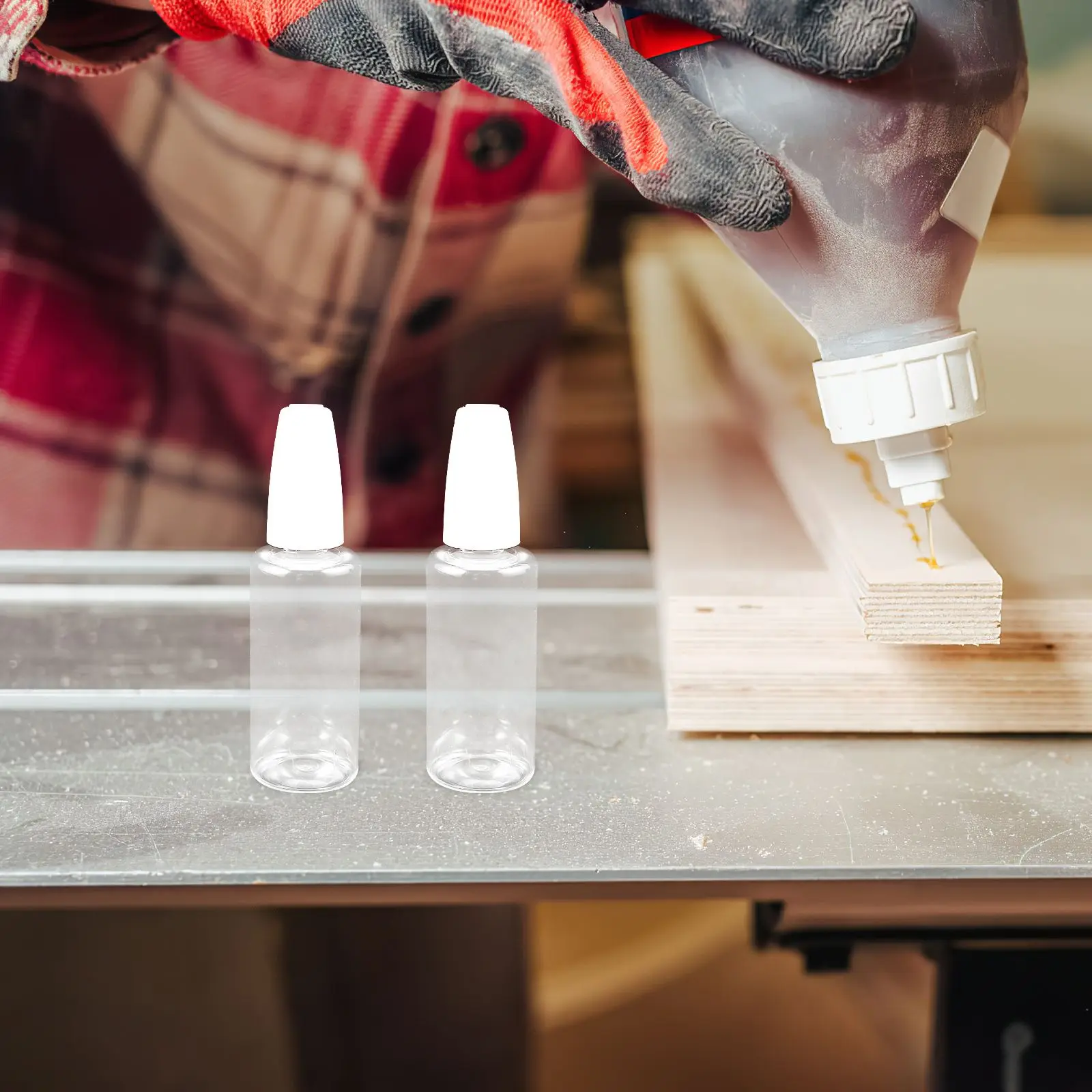 10 個ニードルチップ接着剤ボトル微圧搾液体アプリケーターオイラー精密 PP ステンレス鋼材料縫製