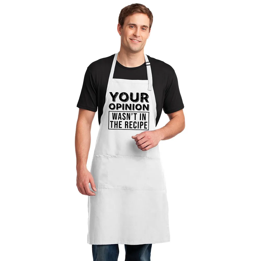 Funny BBQ Chef Aprons for Men Adjustable Kitchen Cooking Aprons with Pocket Men Grilling Aprons Gifts for Daddy Husband Chef