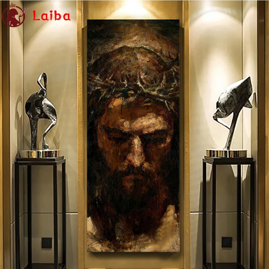 

Full Square Diamond Painting Religion Christ Jesus Mosaic Needlework Picture Of Rhinestones Diamond Embroidery Sale Home Decor