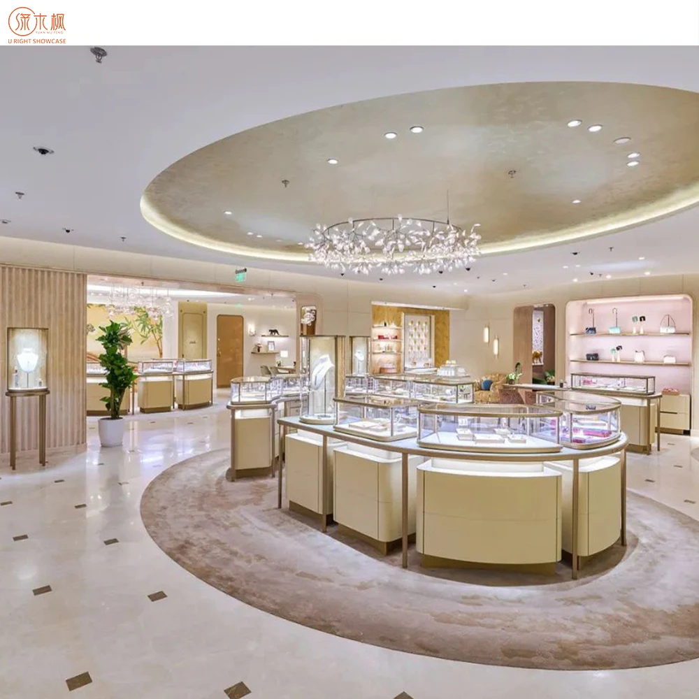 Luxury Brand Glass Jewellery Display Cabinet Custom Design Watch Display Stand for Shop Furniture