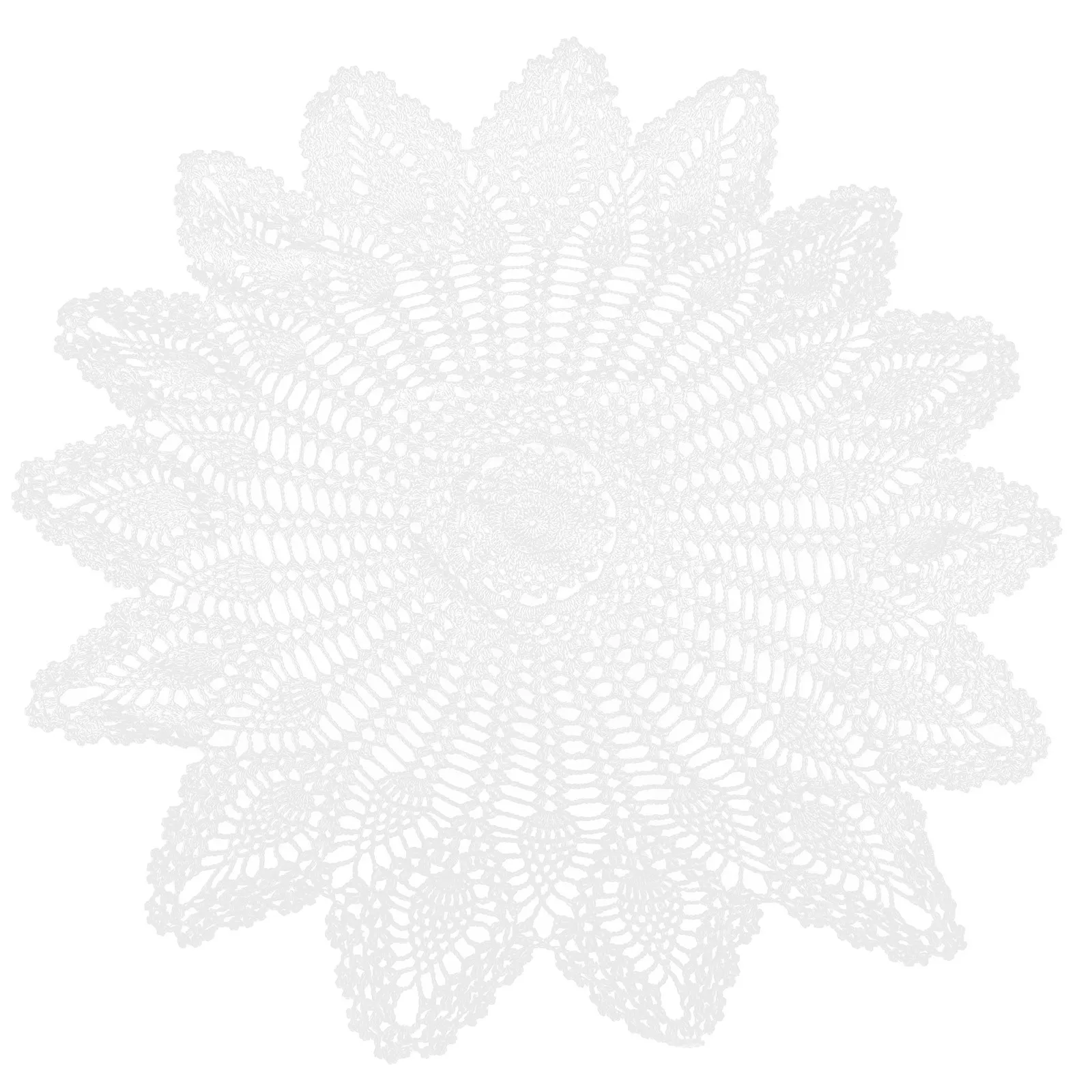 

Delicate Crochet Tablecloth Handmade Natural Beautiful Table Cover for Dining Table Decoration Home Party Event Use